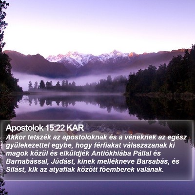 Apostolok 15:22 KAR Bible Verse Image