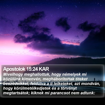 Apostolok 15:24 KAR Bible Verse Image