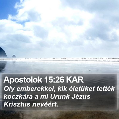 Apostolok 15:26 KAR Bible Verse Image