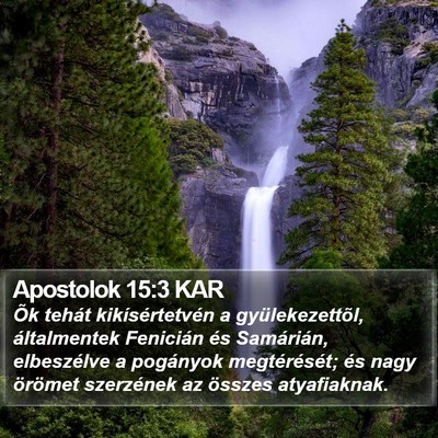 Apostolok 15:3 KAR Bible Verse Image