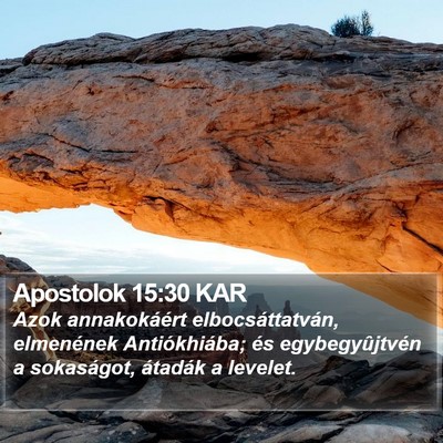 Apostolok 15:30 KAR Bible Verse Image