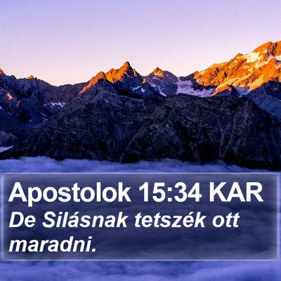 Apostolok 15:34 KAR Bible Verse Image