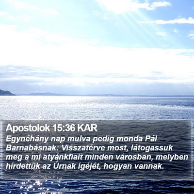 Apostolok 15:36 KAR Bible Verse Image