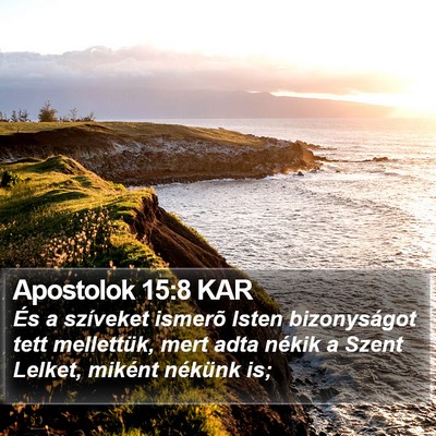 Apostolok 15:8 KAR Bible Verse Image