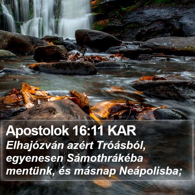 Apostolok 16:11 KAR Bible Verse Image