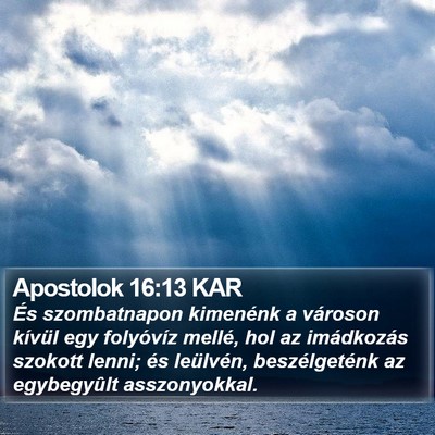 Apostolok 16:13 KAR Bible Verse Image
