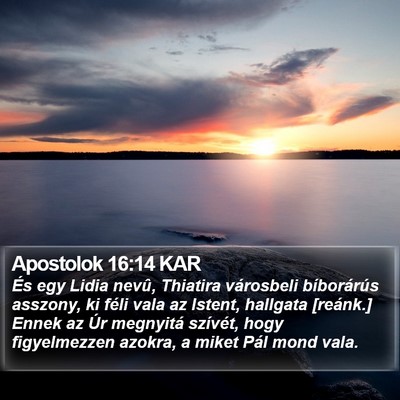 Apostolok 16:14 KAR Bible Verse Image