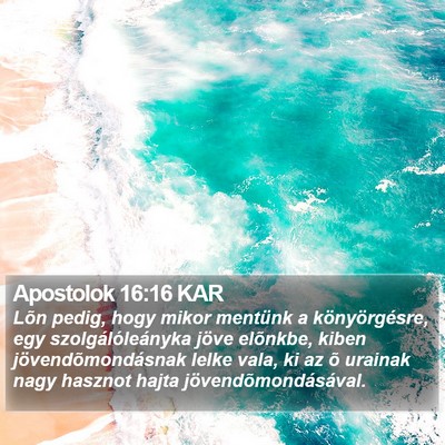 Apostolok 16:16 KAR Bible Verse Image