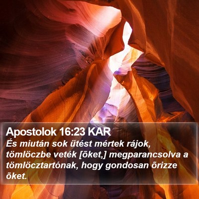 Apostolok 16:23 KAR Bible Verse Image