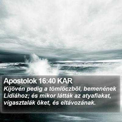 Apostolok 16:40 KAR Bible Verse Image