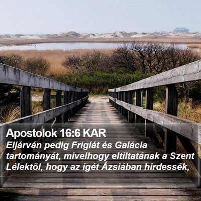 Apostolok 16:6 KAR Bible Verse Image