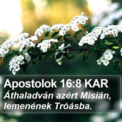 Apostolok 16:8 KAR Bible Verse Image