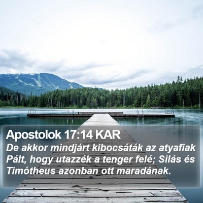 Apostolok 17:14 KAR Bible Verse Image