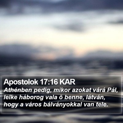Apostolok 17:16 KAR Bible Verse Image
