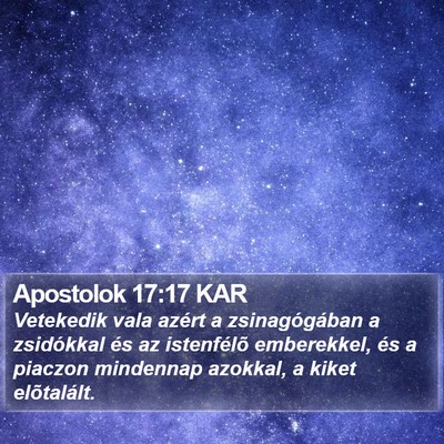Apostolok 17:17 KAR Bible Verse Image