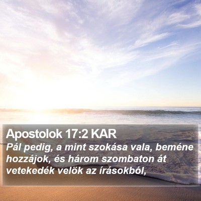 Apostolok 17:2 KAR Bible Verse Image