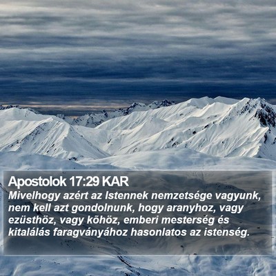 Apostolok 17:29 KAR Bible Verse Image