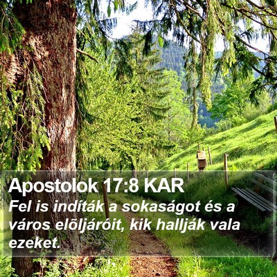 Apostolok 17:8 KAR Bible Verse Image