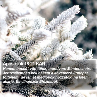 Apostolok 18:21 KAR Bible Verse Image