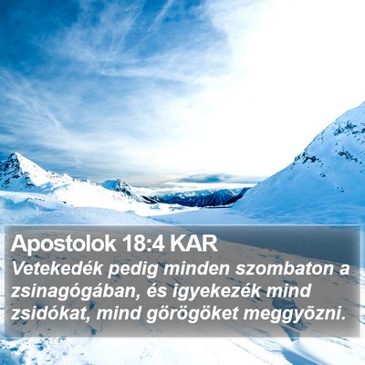 Apostolok 18:4 KAR Bible Verse Image