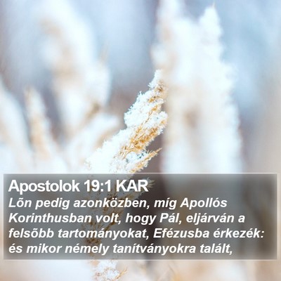 Apostolok 19:1 KAR Bible Verse Image