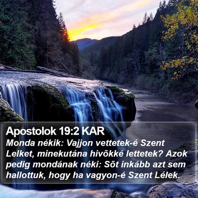 Apostolok 19:2 KAR Bible Verse Image