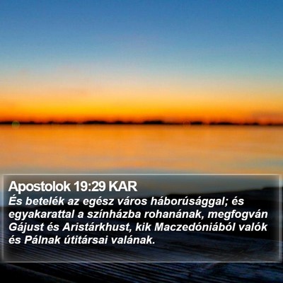 Apostolok 19:29 KAR Bible Verse Image