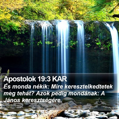 Apostolok 19:3 KAR Bible Verse Image
