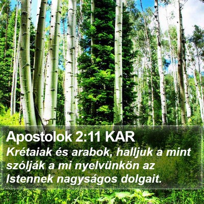 Apostolok 2:11 KAR Bible Verse Image
