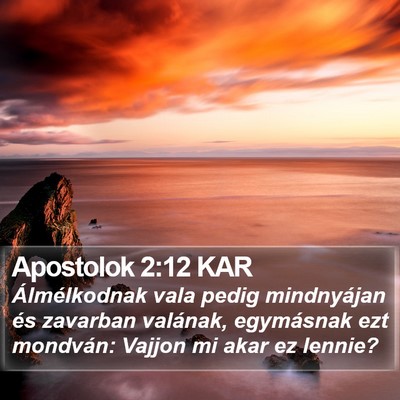 Apostolok 2:12 KAR Bible Verse Image