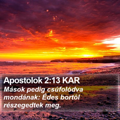 Apostolok 2:13 KAR Bible Verse Image