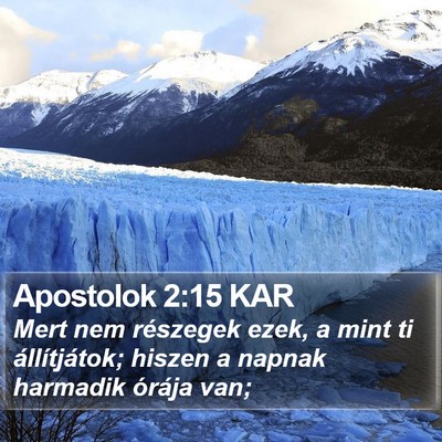 Apostolok 2:15 KAR Bible Verse Image