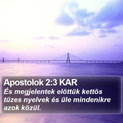 Apostolok 2:3 KAR Bible Verse Image
