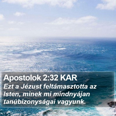 Apostolok 2:32 KAR Bible Verse Image