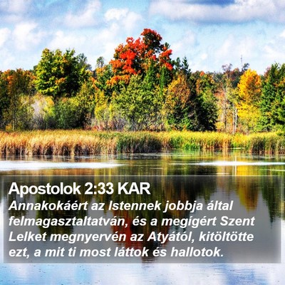 Apostolok 2:33 KAR Bible Verse Image