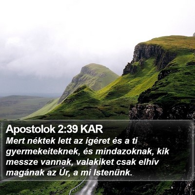 Apostolok 2:39 KAR Bible Verse Image