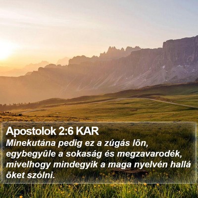 Apostolok 2:6 KAR Bible Verse Image