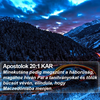 Apostolok 20:1 KAR Bible Verse Image