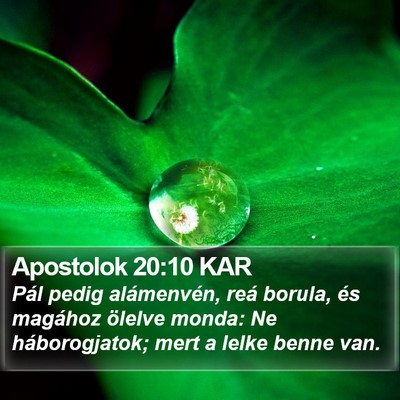 Apostolok 20:10 KAR Bible Verse Image