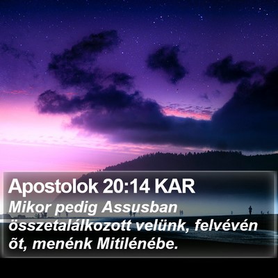 Apostolok 20:14 KAR Bible Verse Image
