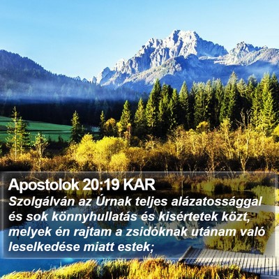 Apostolok 20:19 KAR Bible Verse Image