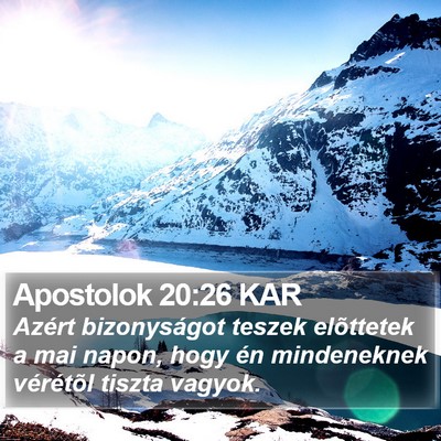 Apostolok 20:26 KAR Bible Verse Image