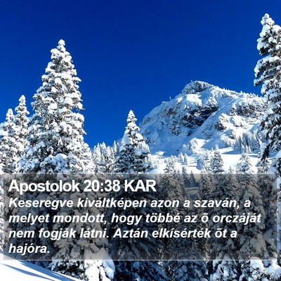 Apostolok 20:38 KAR Bible Verse Image
