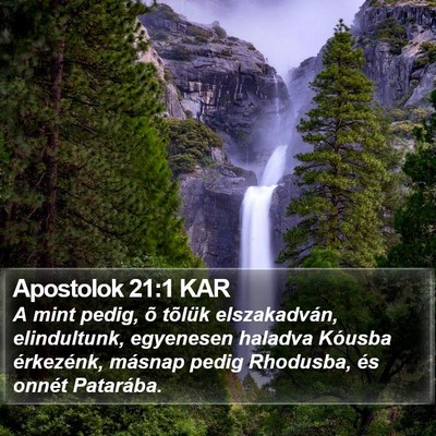 Apostolok 21:1 KAR Bible Verse Image