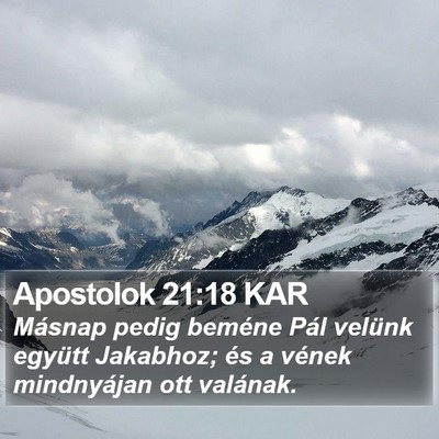 Apostolok 21:18 KAR Bible Verse Image