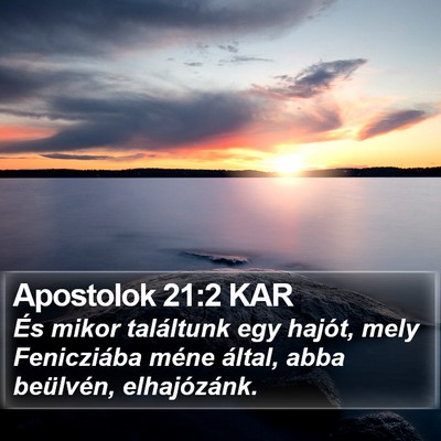 Apostolok 21:2 KAR Bible Verse Image