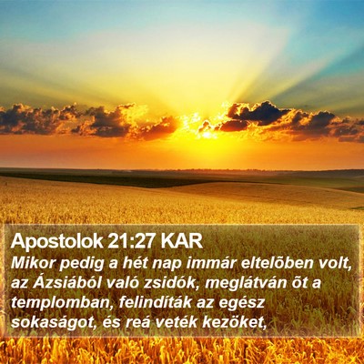 Apostolok 21:27 KAR Bible Verse Image