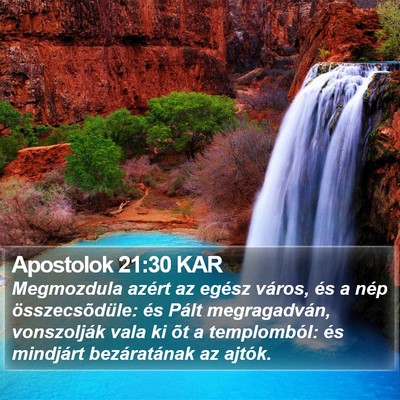Apostolok 21:30 KAR Bible Verse Image