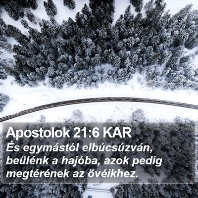 Apostolok 21:6 KAR Bible Verse Image