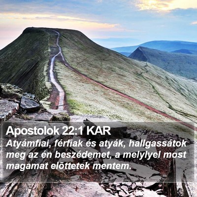 Apostolok 22:1 KAR Bible Verse Image